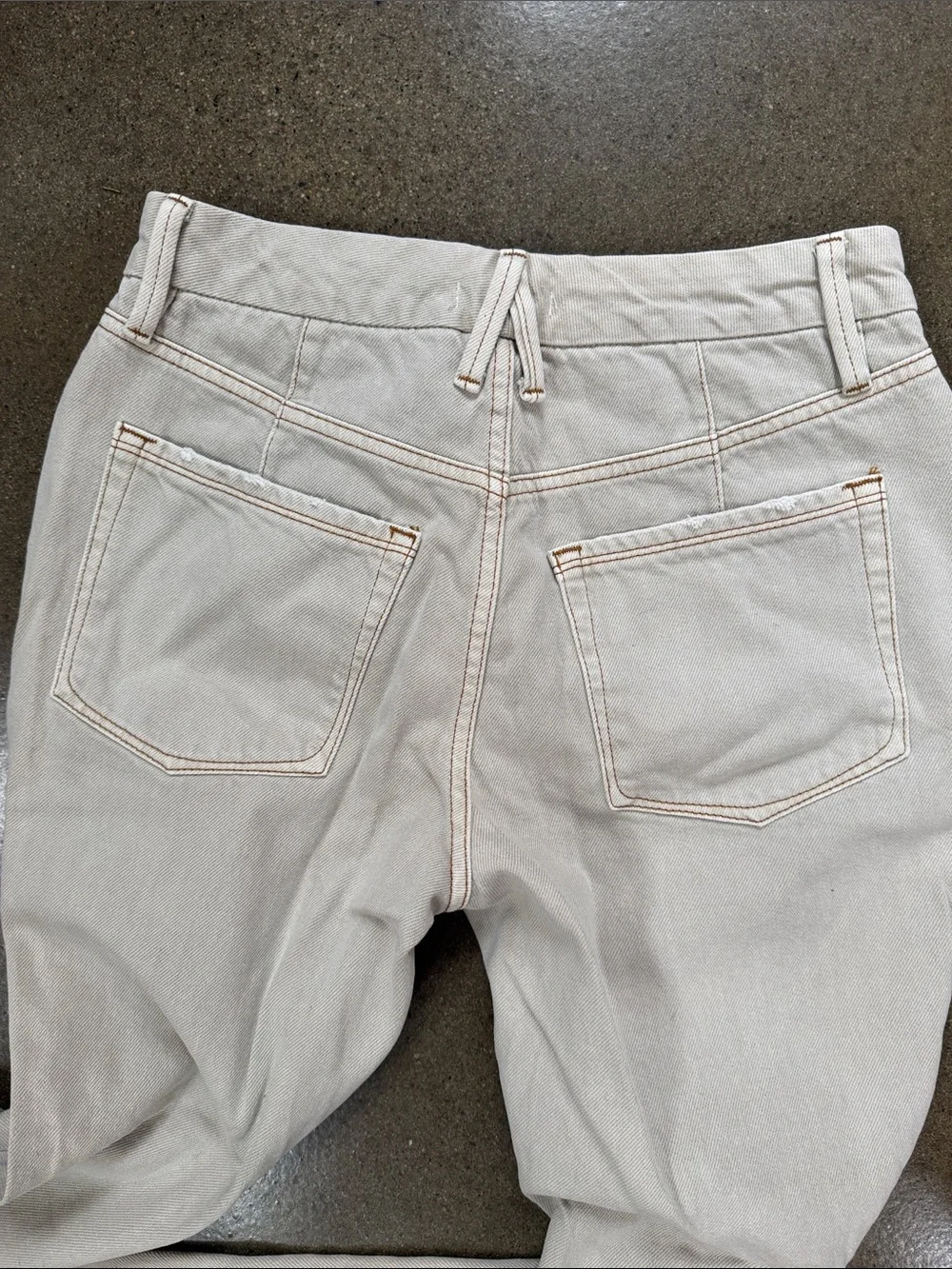 Good American Good 90s Icon straight leg jeans size 4 Bone high rise - Picture 4 of 4